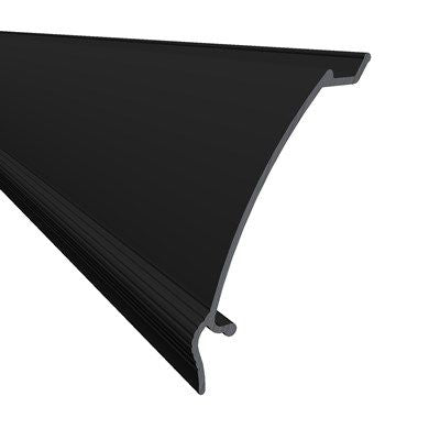 SOL-50 Carport Abschlussblende 6,855m schwarz -Art. 108620