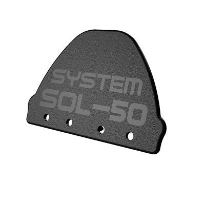 SOL-50 Horizontalendkappe Kunststoff schwarz VE10 Premium -Art. 104025