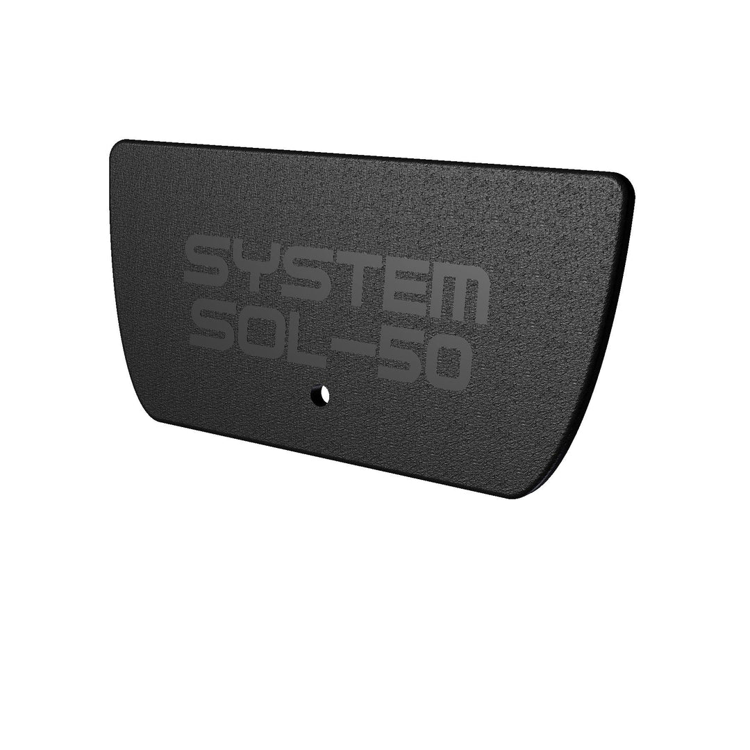 SOL-50 Vertikalendkappe Kunststoff schwarz VE10 Standard -Art. 104055