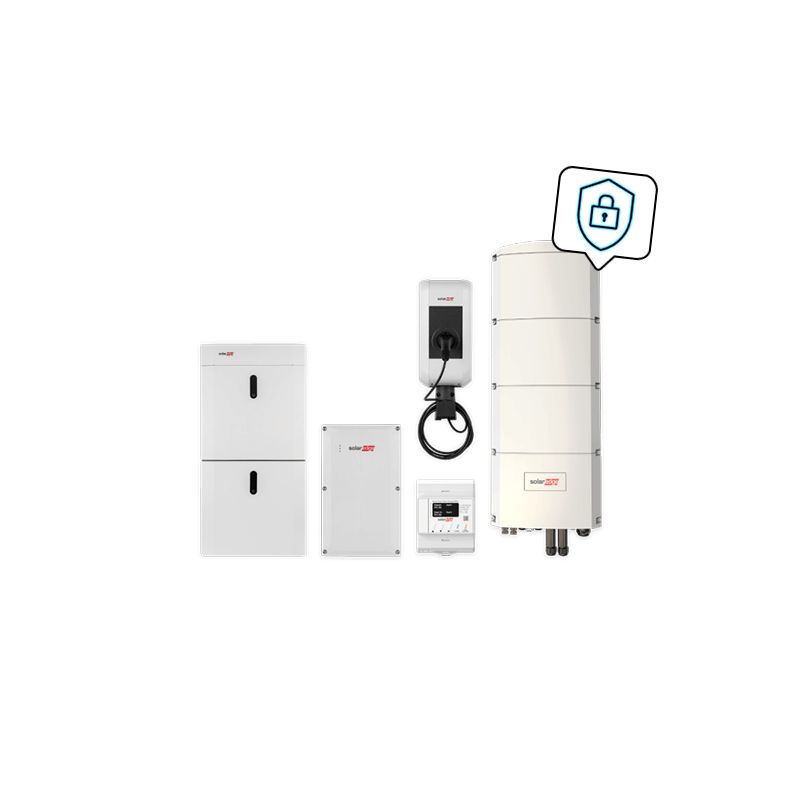SOLAREDGE Kombipaket Home Ersatzstrom mit Ladestation, SE10K-RWB48 und 9,7 kWh