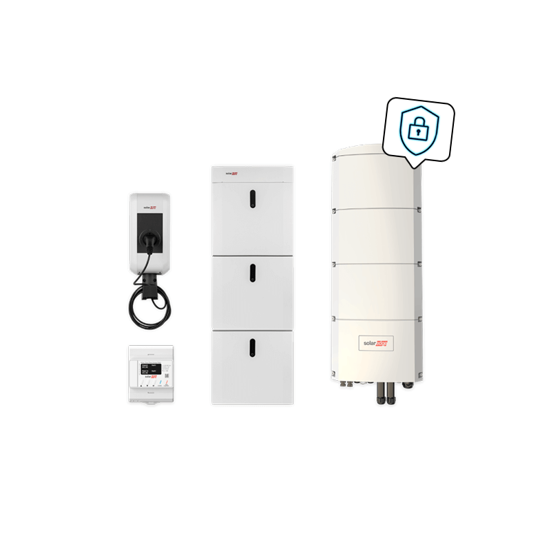 SOLAREDGE Kombipaket Home mit Ladestation, SE10K-RWB48 und 14,55 kWh