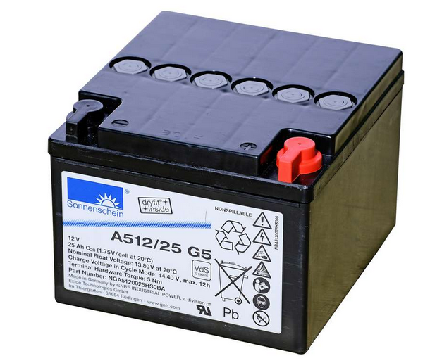 Sonnenschein A512/25 G5 Blei-Gel-Akku 12V 25Ah