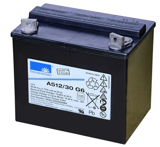 Sonnenschein A512/30 G6 Blei-Gel-Akku 12V 30Ah