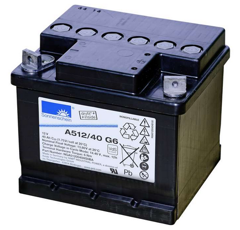 Sonnenschein A512/40 G6 Blei-Gel-Akku 12V 40Ah