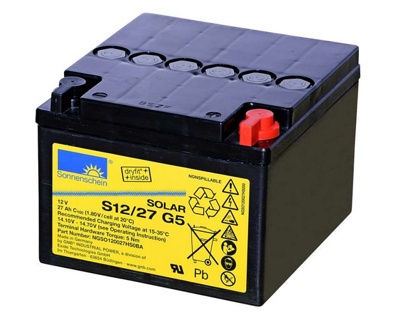 Sonnenschein SOLAR S12/27 G5 Blei-Gel-Akku 12V 27Ah