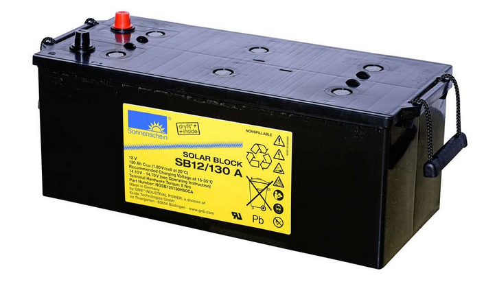 Sonnenschein SB12/130 A - 12 V 130 Ah Gel-Solarbatterie