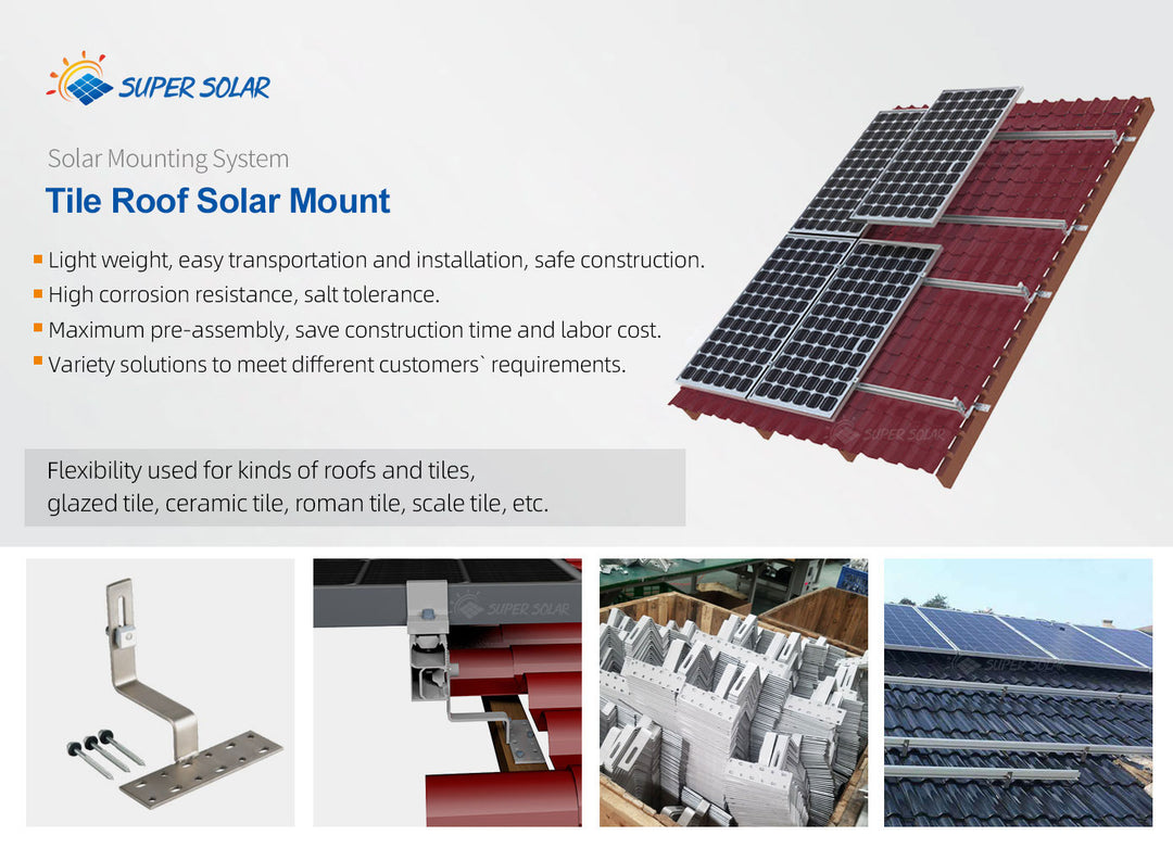 Fujian Super Solar Energy Technology Co., Ltd. - Montagesysteme - SS-TRH-008 Adjustable Roof Hook Mounting SS-TRH-008 Adjustable Roof hook Mounting - Art. 6774