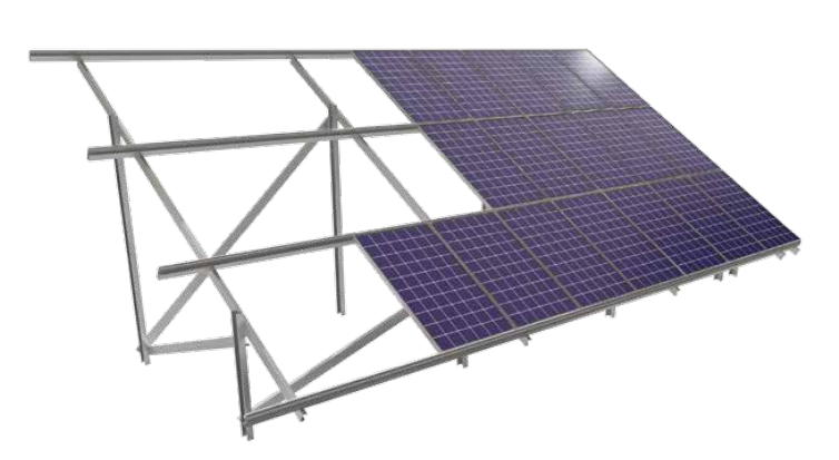 Solarteknik - Montagesysteme - STD Double Pile Ground Mounting Systems STD 5H Double Pile 5 Panel Landscape - Art. 8791