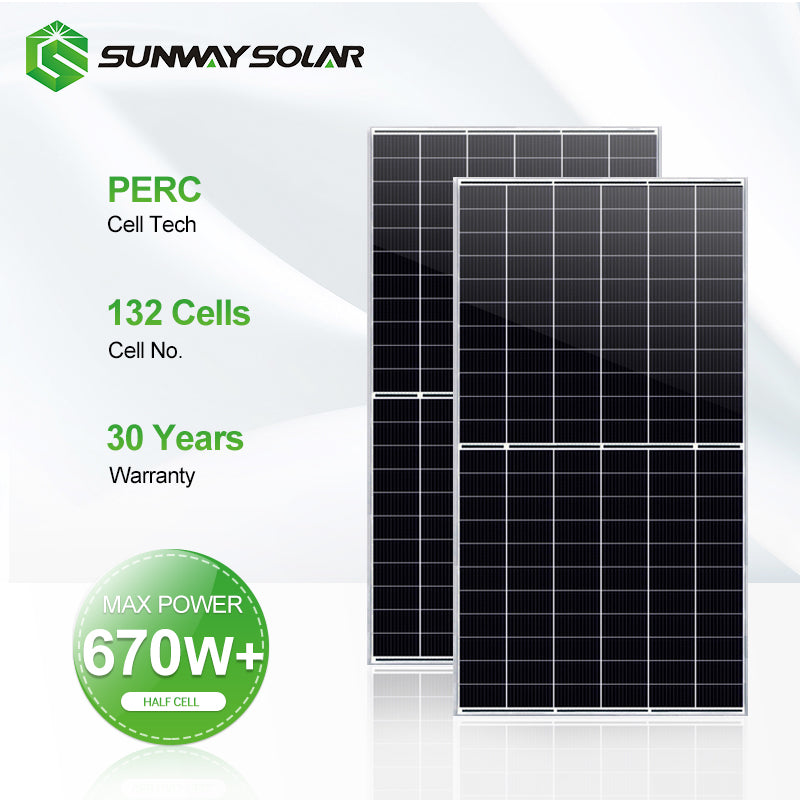 Sunway Solar Co Ltd - Solarmodul - SW-645-670W-132 SW-665M-132 - Art. 177434