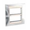 Schneider Electric UNICA DEKO UND LADERAHMEN 2X4 CROMO/BEIGE -Art. MGU49.424.510
