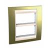 Schneider Electric UNICA DEKO UND TRAGRAHMEN 2X4 ORO/BEIGE -Art. MGU49.424.504