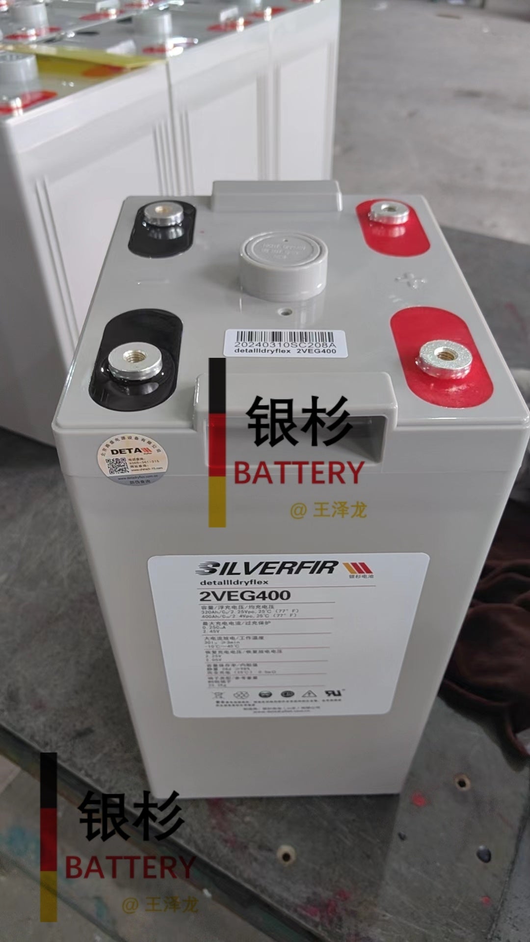 DETA Dryflex Group GmbH - Speicher - Silverfir 2VEG400 Battery 2VEG400 - Art. 33526