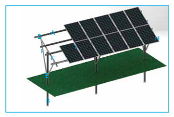 Xiamen BSL ECO Technology Co., Ltd. - Montagesysteme - Single Pole East-west Adjustable  Ground Solar ... Single Pole East-west Adjustable  Ground Solar Mounting System - Art. 8858