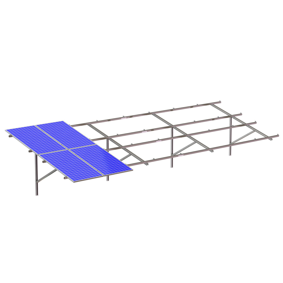 Alumsolar PV Engineering Co., Ltd. - Montagesysteme - Single Post Steel Ground Solar Mounting Structure ASG001 - Art. 10057