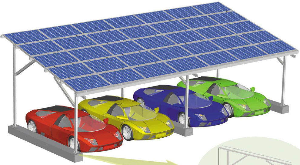 Xiamen Goomax Energy Technology Co., Ltd. - Montagesysteme - Single Row Carport Mounting System Carport Mounting System - Art. 3431