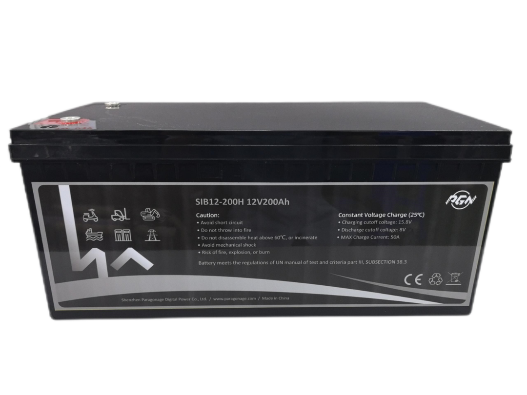 Shenzhen Paragonage Digital Power Co., Ltd. - Speicher - Sodium Na Ion Lead Acid Replacement Batteries 1... SIB12V 200Ah(G4D)-100A BMS - Art. 34100