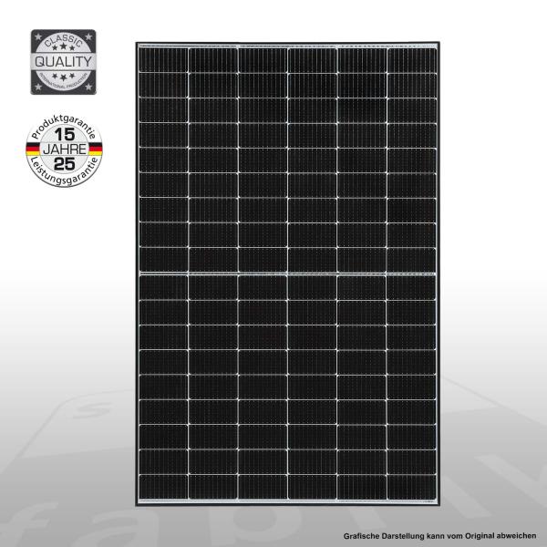 Solar Fabrik Solarmodul Mono S4 Half Cut 410W Schwarzer Rahmen 1724x1134x30mm