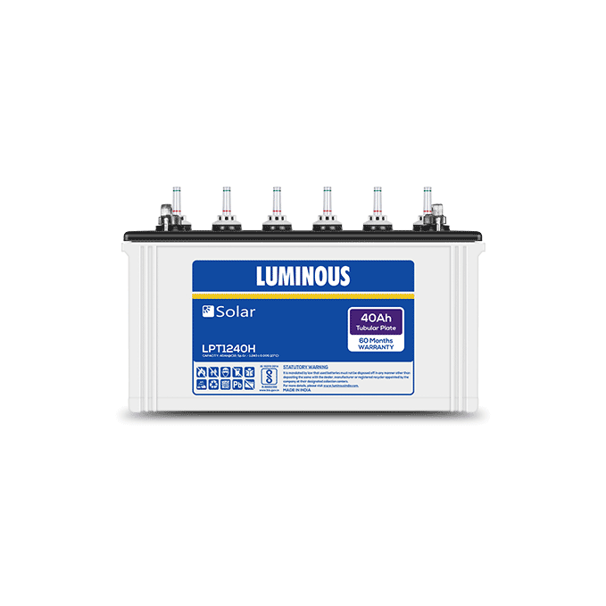 Luminous Power Technologies Pvt. Ltd. - Speicher - Solar Battery 12V 40Ah (H) LPT1240H - Art. 32570