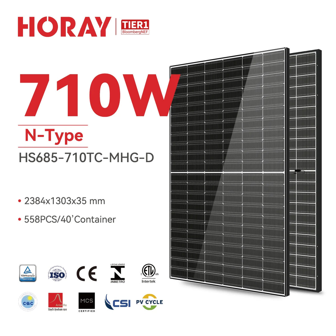 Horay Solar Co., Ltd - Solarmodul - Solar Galaxy HS685-710TC-MHG-D HS690TC-MHG-D - Art. 215581