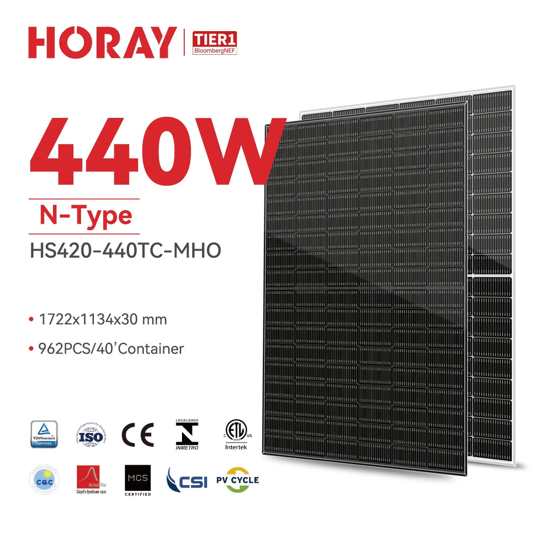Horay Solar Co., Ltd - Solarmodul - Solar Ocean HS420-440TC-MHO HS425TC-MHO - Art. 215587