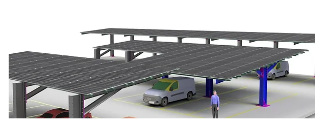Intecsa Renovables S.L. - Montagesysteme - Solar Parking Canopy Solar Parking Canopy - Art. 9192