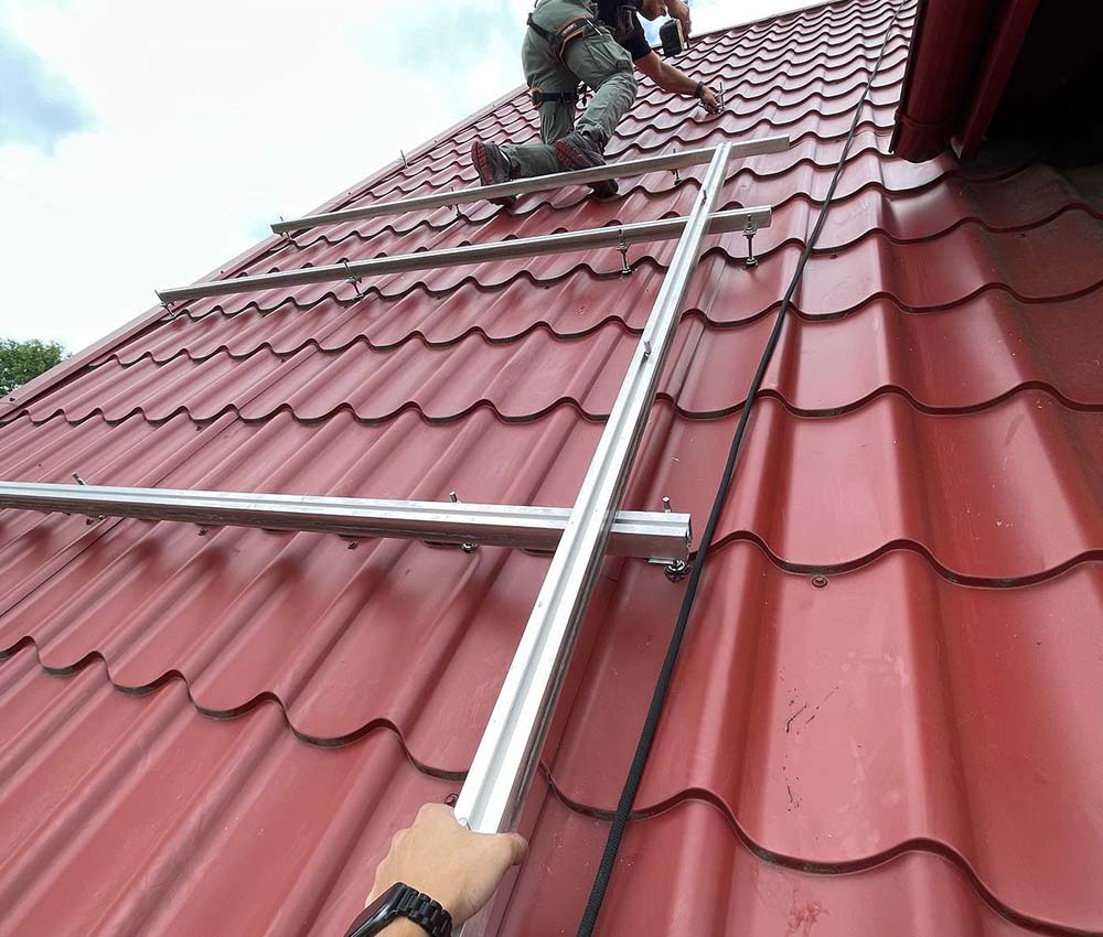 Xiamen TopFence Co., Ltd. - Montagesysteme - Solar Roof Mount Structure with Roof Clamp TF-hl-002 - Art. 9162