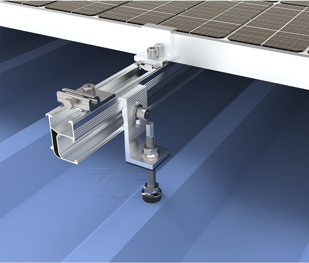 Xiamen TopFence Co., Ltd. - Montagesysteme - Solar Rooftop Mounting Structure with Hanger Bo... TP-HL-001 - Art. 9161