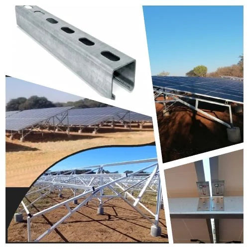 Solar Structures Africa - Montagesysteme - SSA AZ150 G550 Llight Weight Steel Ground Mount... Llight Weight Steel Ground Mount Structures - Art. 10067