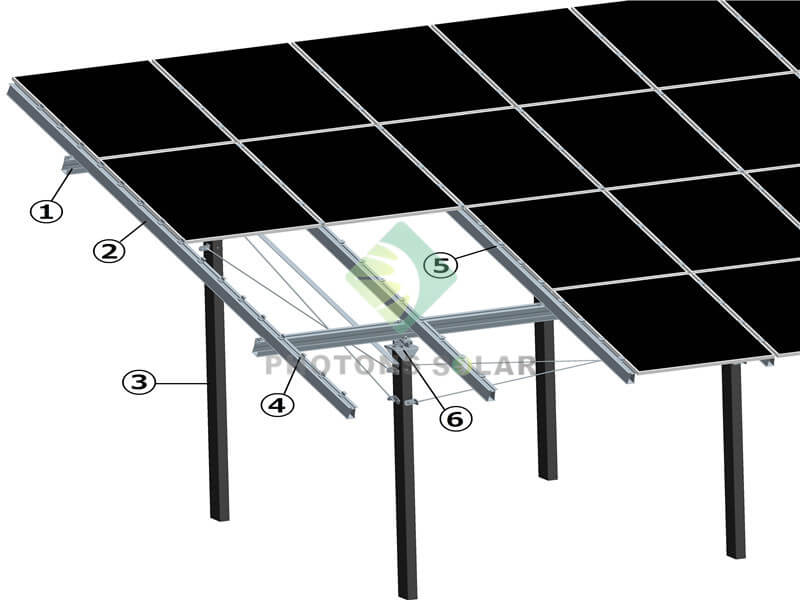 Xiamen Photons Solar Technology Co., Ltd. - Montagesysteme - Solar ramming mounting structure Solar ramming mounting structure - Art. 7092