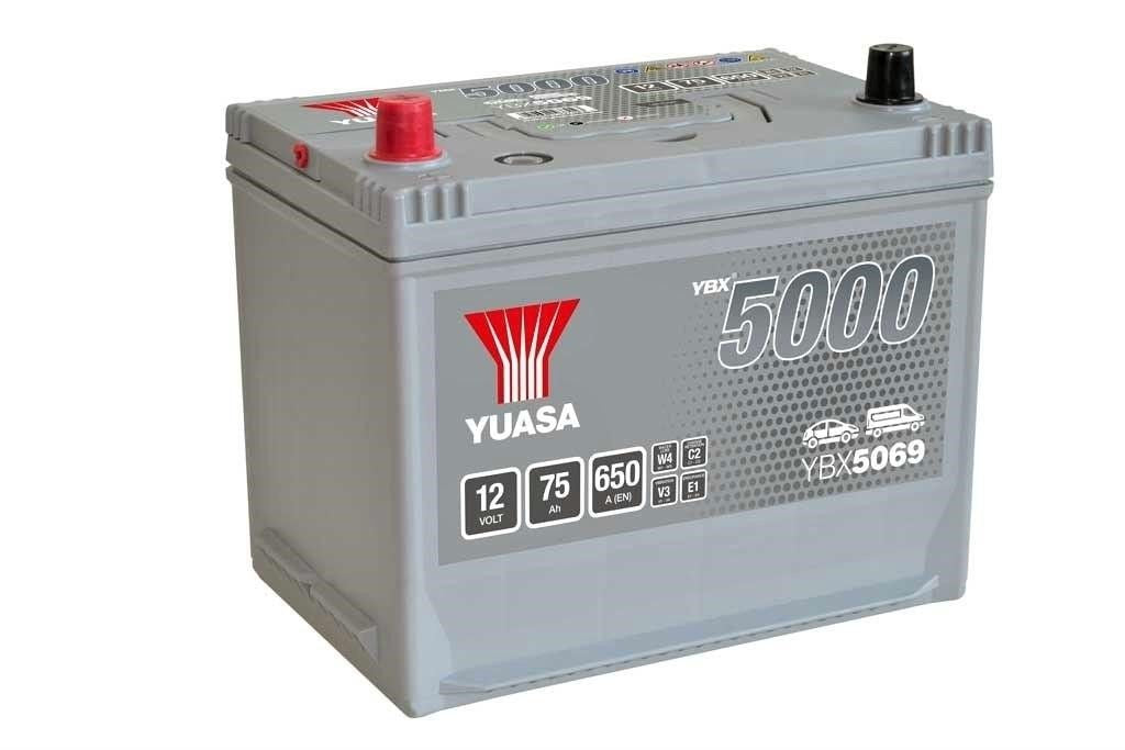 Yuasa Auto Batterie YBX5069 – 12V 75Ah 650A Starterbatterie für PKW