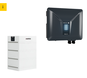 AXITEC + KACO Solarspeicher AXISTORAGE LI SV1 10.1 + BLUEPLANET 12.0 NH3 M3