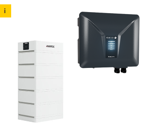 AXITEC + KACO Solarspeicher AXISTORAGE LI SV1 16.9 + BLUEPLANET 12.0 NH3 M3