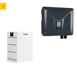 AXITEC + KACO Solarspeicher AXISTORAGE LI SV1 10.1 + BLUEPLANET 8.0 NH3 M3