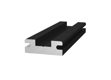 Solarics_K2 SYSTEMS GMBH Montagesysteme INSERTION RAIL RAIL CONNECTOR SCHWARZ ELOXIERT VERBINDER HORIZONTALSCHIENE, ALU SCHWARZ ELOXIERT