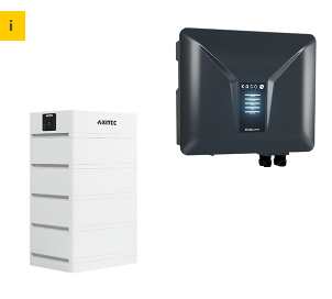 AXITEC + KACO Solarspeicher AXISTORAGE LI SV1 13.5 + BLUEPLANET 10.0 NH3 M3