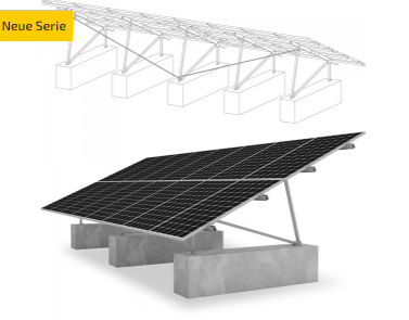 K2 SYSTEMS Montagesysteme GMS P-RACK 15/20/25° 1.3KN/M² (-> SCHIENE)