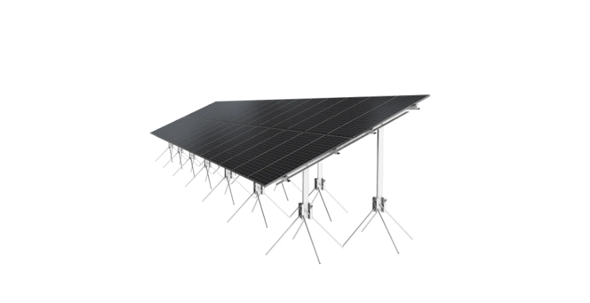 Solarics_Corab Montagesysteme 25° Freifeldtisch 2M astehend für 32 Module