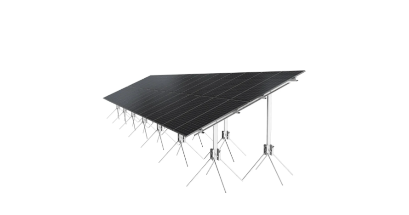 Solarics_Corab Montagesysteme 25° Freifeldtisch 2M stehend für 16 Module