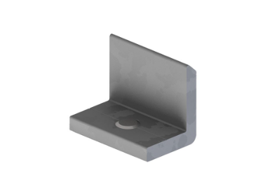 Solarics_K2 SYSTEMS GMBH Montagesysteme INSERTION RAIL END STOP HORIZONTAL-ENDWINKEL ALU BLANK INKL. MADENSCHRAUBE