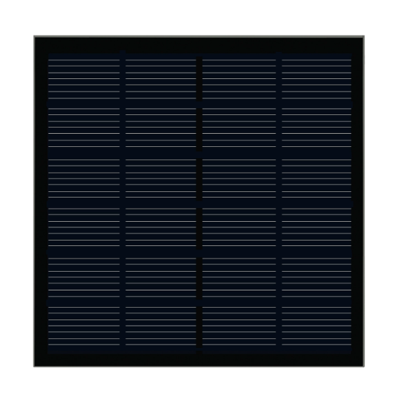 Solarmodul KS-M119119GB Schwarzes Solarpanel 2W 6V