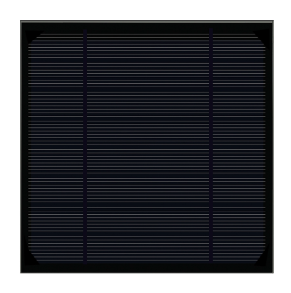Solarmodul KS-M125125GB Schwarzes Solarpanel 2W 4V