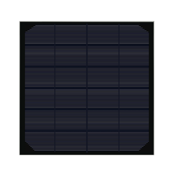 Solarmodul KS-M127127GB Schwarzes Solarpanel 2W