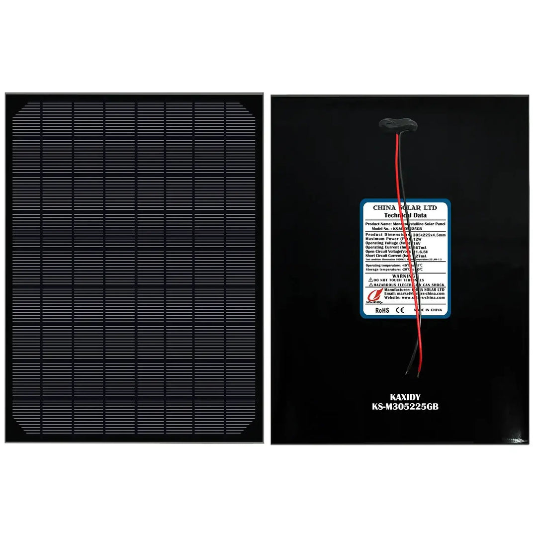 Solarmodul KS-M305225G Schwarz Solarmodule 10W