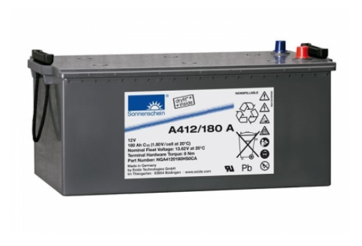 Sonnenschein Bleiakku A412/180 A inkl. MTZ – Hochleistungs-Gel-Akku für anspruchsvolle Anwendungen