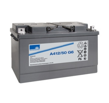 Sonnenschein Bleiakku A412/50 G6 – 12V 50Ah, Gel-Batterie inkl. MTZ 