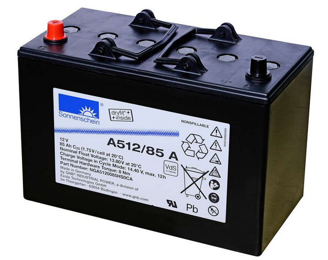 Sonnenschein Bleiakku A512/85 A – 12V 85Ah, Gel-Batterie, inkl. MTZ