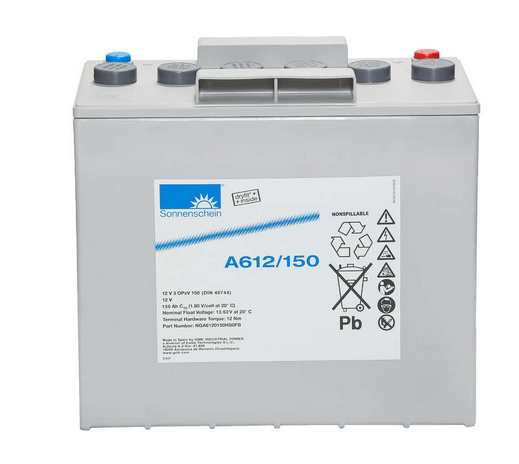 Sonnenschein Bleiakku A612/150 inkl. MTZ – Zyklenfester AGM-Akku 12V 150Ah für industrielle Anwendungen