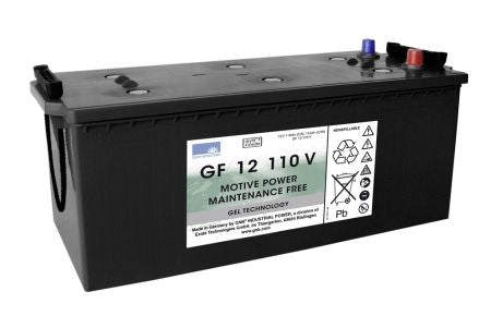 Sonnenschein Bleiakku GF 12 110 V – 12V 110Ah Gel-Batterie für zyklische Anwendungen inkl. MTZ