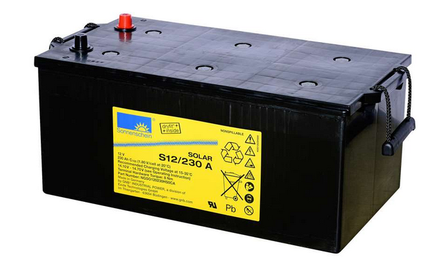 Sonnenschein Bleiakku S12/230 A – 12V 230Ah Gel-Akku wartungsfrei inkl. MTZ für Industrie & Backup