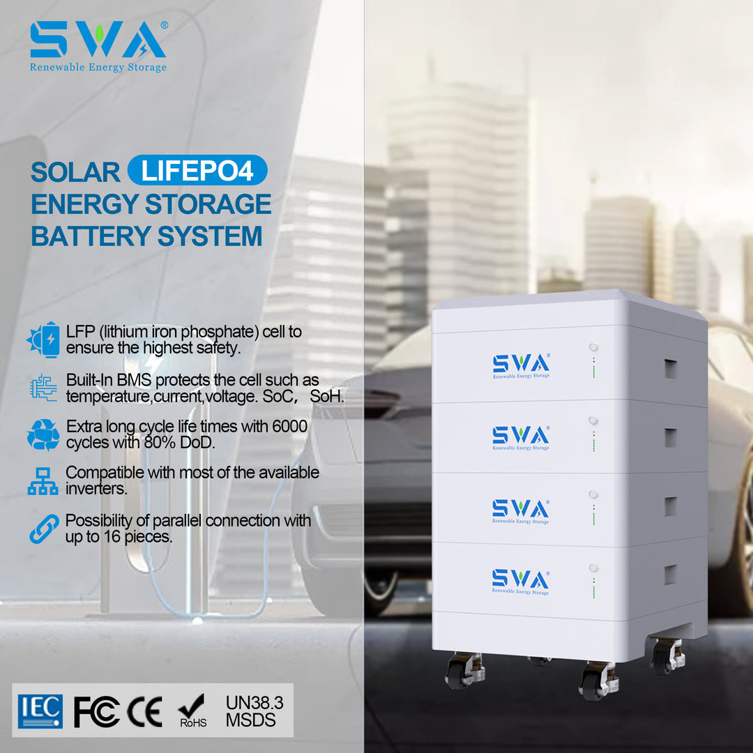 Shenzhen SWA Energy Co.,Ltd - Speicher - Stackable Battery Module SWA51100-SM 4 - Art. 29079